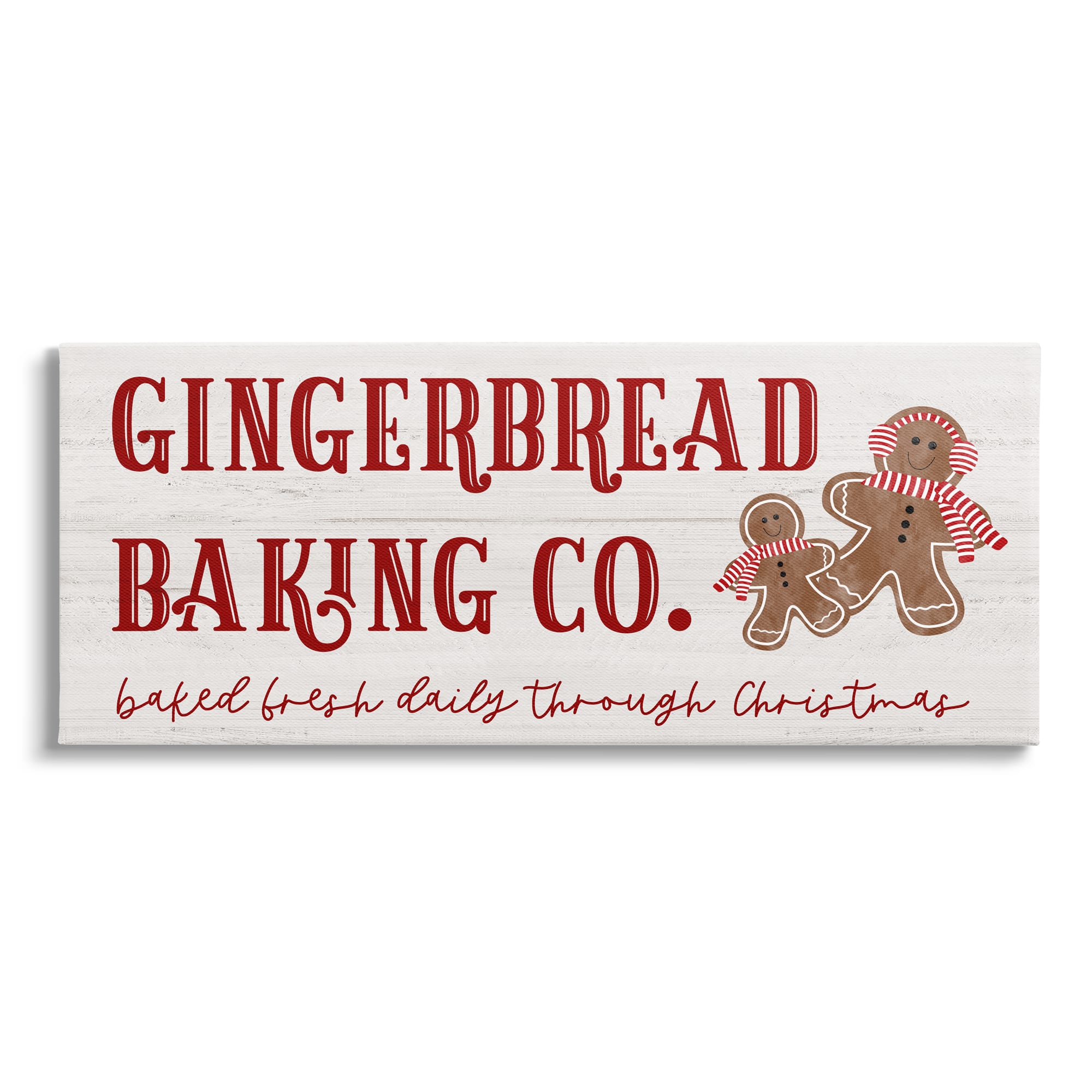 Stupell Industries Gingerbread Baking Co Holiday Canvas Wall Art